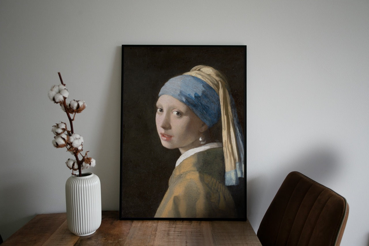 Johannes Vermeer Fine Art Print - Girl with a Pearl Earring (c. 1665)